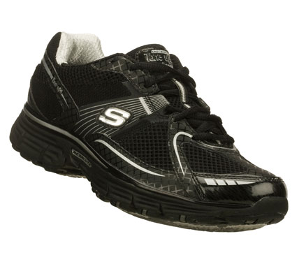 SKECHERS Womens Tone Ups Fitness Ready Set Move Tone-ups Trainers - Black/Silver - 9.5