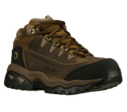 SKETCHERS Mens Work Energy Blue Ridge Ankle Boots - Brown/Brown - 9