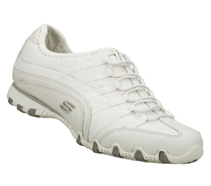 SKETCHERS Womens Work Bikers Snapdragon Nurse And Medical Shoes - White - 11