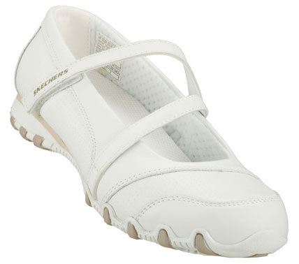 SKETCHERS Womens Work Bikers Hobbie Nurse And Medical Shoes - White - 7.5