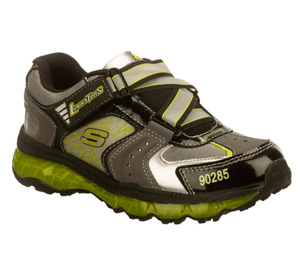 SKECHERS Boys Black Luminators Novatron Light-up Shoes