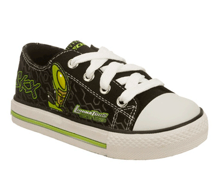 SKECHERS Boys Black Luminators Stoked Sleuth Lace-up Shoes