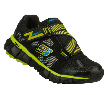 SKECHERS Boys Extreme Flex 2.0 Hook And Loop Sneakers - Black/Green - 12L