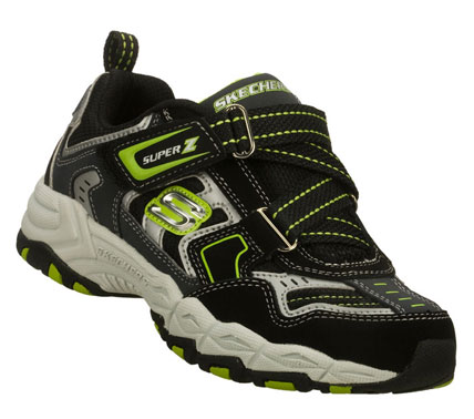 SKECHERS Boys Black Grenadier Z Velocity Hook And Loop Sneakers
